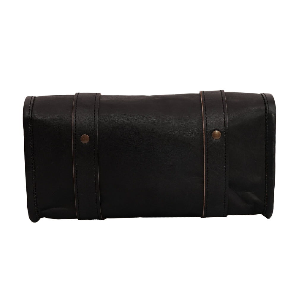Sleek Black Leather Tool Kit