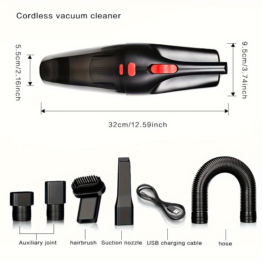 NNETM Cordless Handheld Vacuum Cleaner with USB Charging