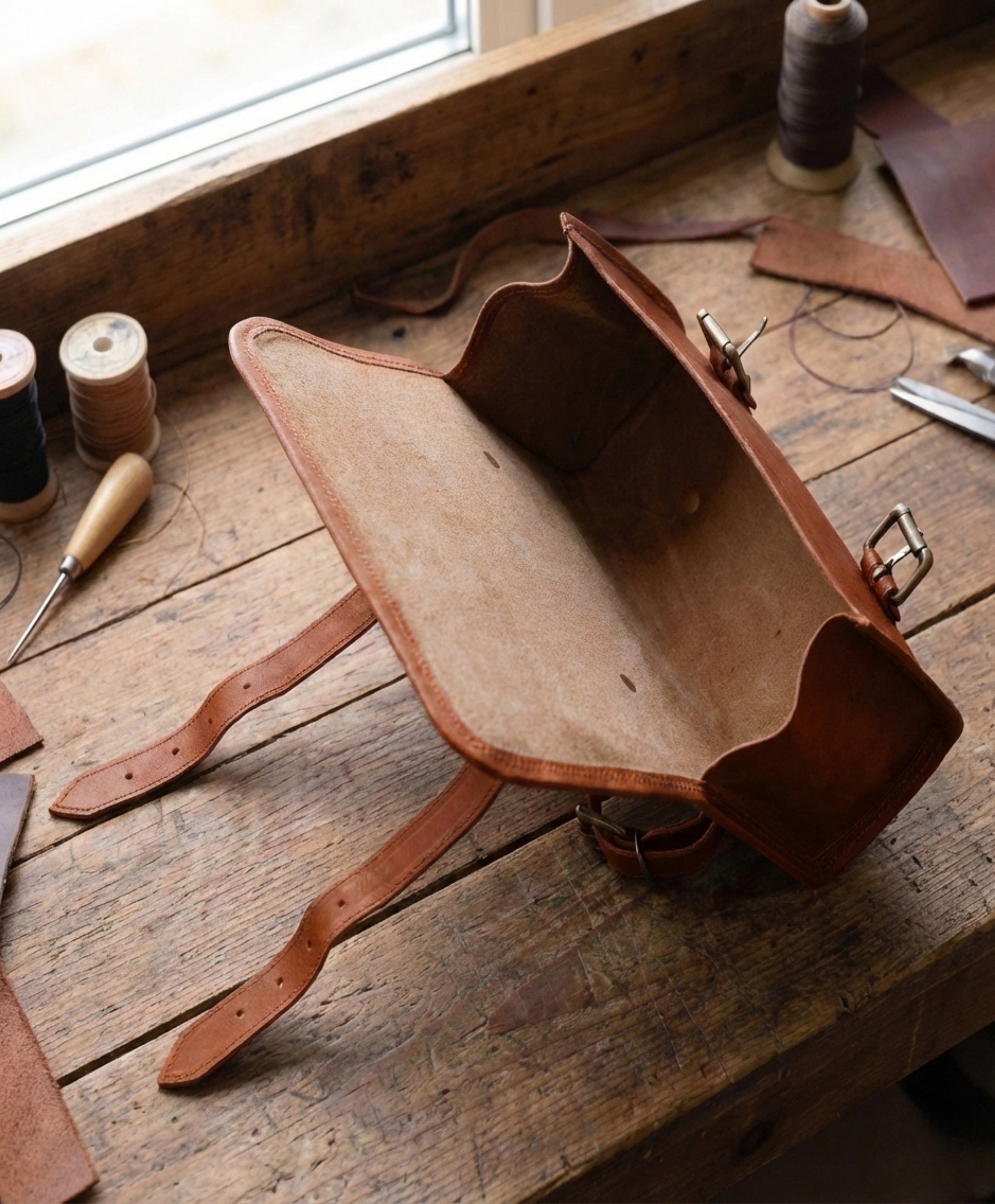Heritage Brown Leather Tool Kit