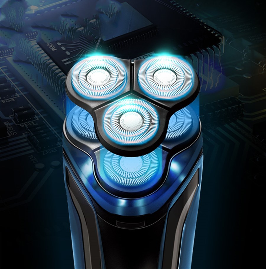 Men's Electric Three-Head Shaver