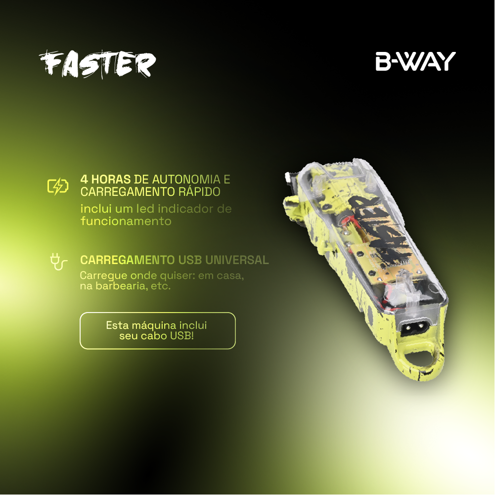 Faster + Off shaver