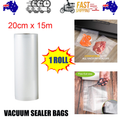 NNEDSZ 1ROLL 20CM Vacuum Sealer Bags Rolls Vaccum Food Saver Storage Seal 15M