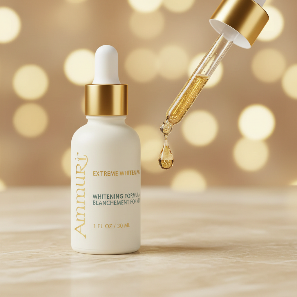 Brightening Face Serum with Kojic Acid & Alpha Arbutin for Dark Spots & Even Skin Tone (30ml) | Ammuri