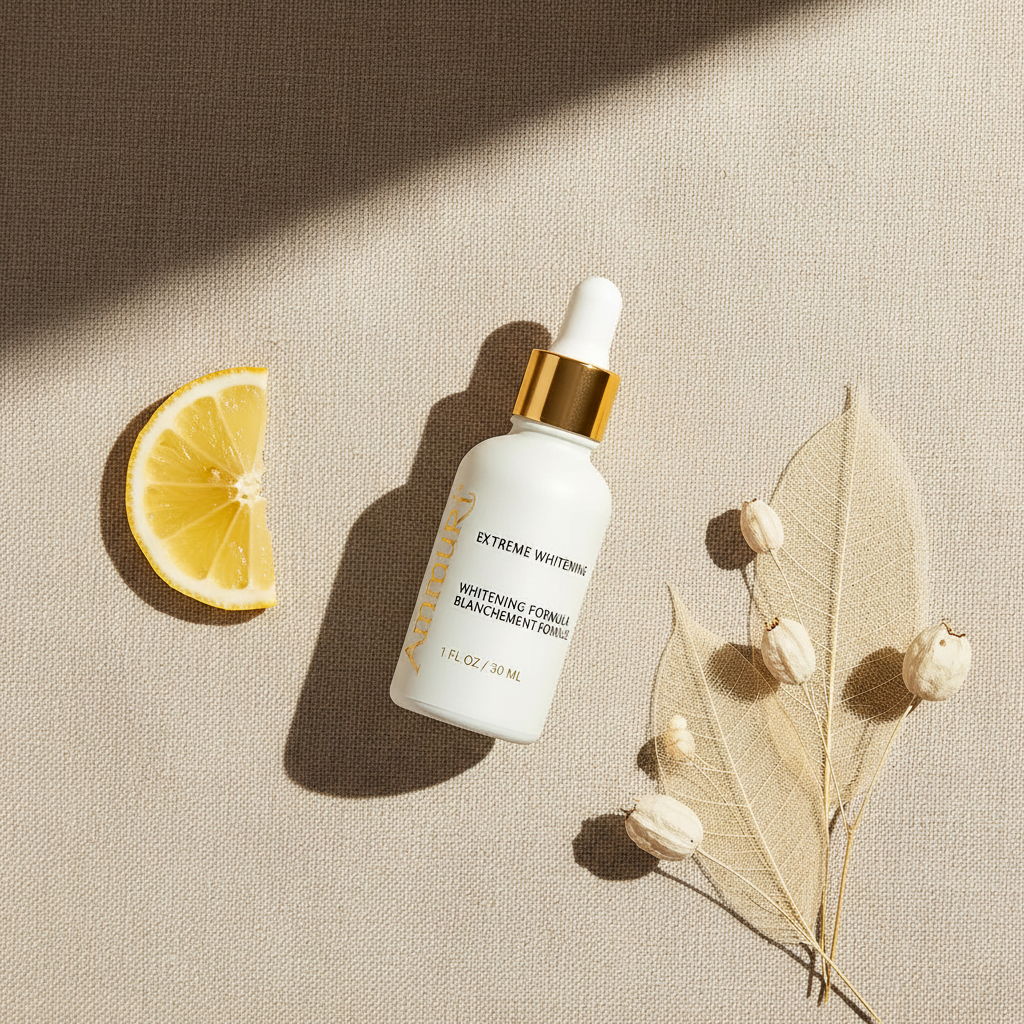 Brightening Face Serum with Kojic Acid & Alpha Arbutin for Dark Spots & Even Skin Tone (30ml) | Ammuri