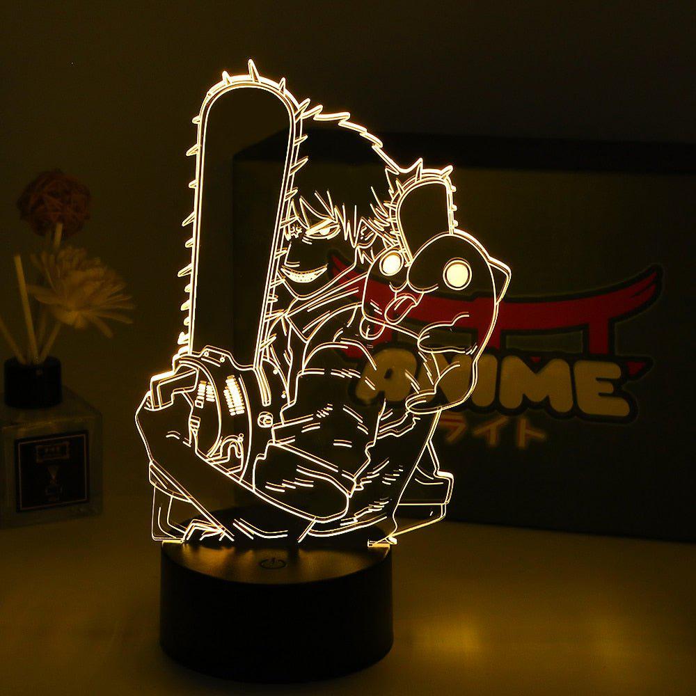 Chainsaw Man 3D Led Night Light